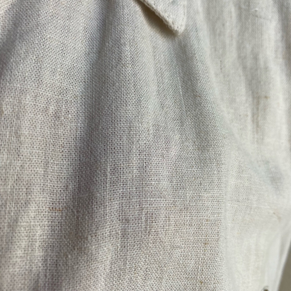 Women's Coral Bay Button-Up Shirt XL Beige - Picture 5 of 10